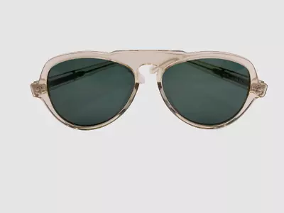 $250 Karen Walker 1723223 Women's Beige Transparent Aviator Sunglasses 54-21-135 • $69.98