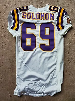 1996 Minnesota Vikings #69 Ariel Solomon Starter Game USED Football Jersey Sz 48 • $800