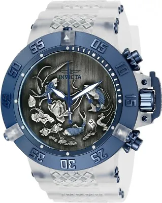 Invicta Subaqua Koi Fish Chronograph Black Dial Men's Watch 24358 • $132.98