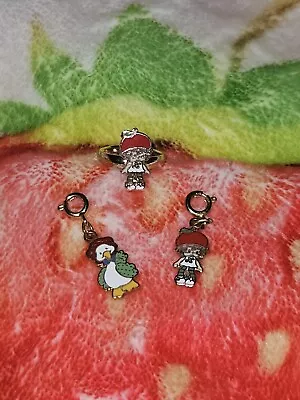 Strawberry Shortcake Vintage Mail Order Charms And Child Ring Cherry Cuddler • $79.99