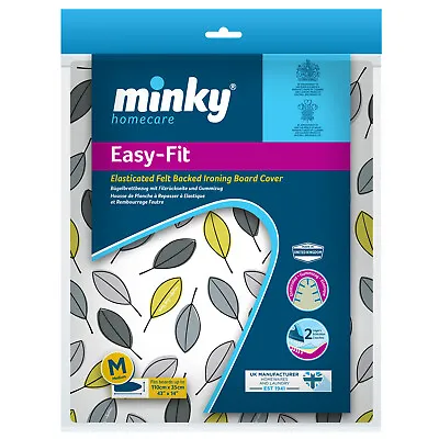 Minky Elasticated Easy Fit Ironing Board Cover - Choice Of Sizes • £9.99