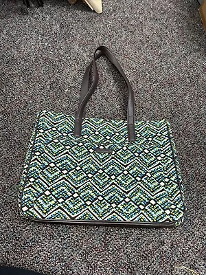 Vera Bradley Iconic Commuter Tote W/Laptop Sleeve In Rainforest • $19.99