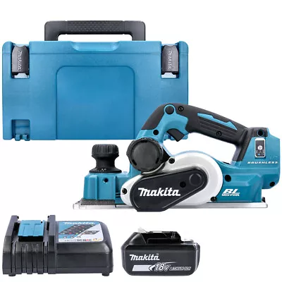 Makita DKP181 18V 82mm Brushless Planer With 1 X 6.0Ah Battery Charger & Case • £362.88