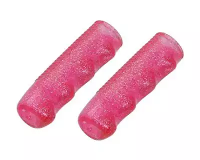 SPARKLE Pink Bicycle Handlebar Grips Glitter Vintage Lowrider Cruiser Bike. • $4.45