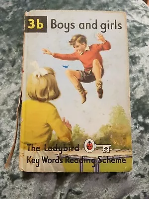 Ladybird Books Key Words Reading Scheme With Ladybird 3b Boys & Girls 60s • £4