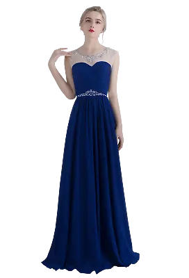 Womens Maxi Dress Evening Party Prom Bridesmaid Long Gown Wedding Ball Cocktail • £19.99