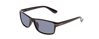 $28.82 • Buy Coyote P-43 Unisex Rectangle Designer Polarized Sunglasses Gloss Black/Grey 58mm