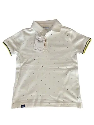Mayoral Short Sleeve White Polo Shirt • $28.50