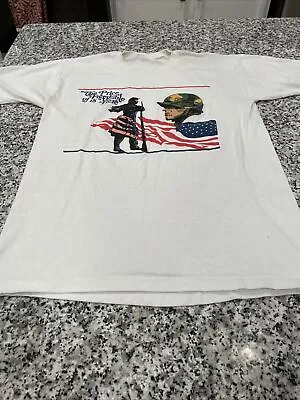 Vintage Single Stitch Military T Shirt M The Price Of Freedom Is Visible Army • $21.99