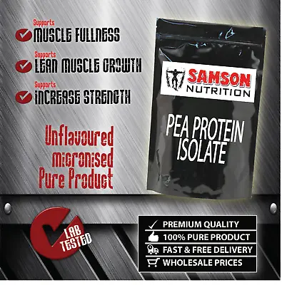 Pea Protein 85% Isolate 3kg Unflavoured Vegan Non-GMO Premium Quality Supplement • $77.95