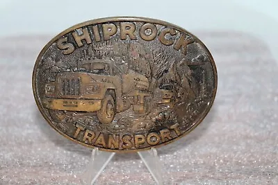 Vintage 1970's SHIPROCK TRANSPORT ADM Solid Brass Belt Buckle Mack Trucks • $42.46