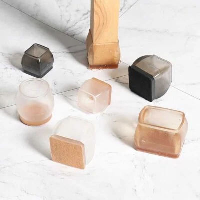 $11.41 • Buy 4Pcs Silicone Chair Leg Protector Cover Pad Furniture Feet Floor Protection Cap