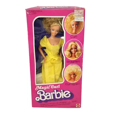 Vintage 1981 Magic Curl Barbie Doll Mattel Blonde New In Original Box # 3856 • $129