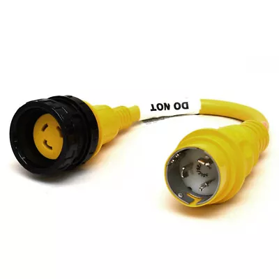 Marinco Boat Pigtail Adapter 121A | 50A 125/250V Male To 30A 125V Female • $101.45