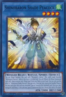 Yugioh! Shinobaron Shade Peacock - AGOV-EN029 - Common - 1st Edition Near Mint  • $0.99