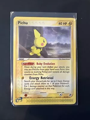 Pokémon TCG Pichu EX Sandstorm 20/100 Regular Rare NM • $3