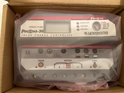 MORNINGSTAR PROSTAR PS-30M With LCD Display PWM Charge Controller 12/24V 30A • $119