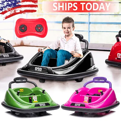 12V Kids Bumper Car Kids Ride On Twins Motor W/ Remote Control LED 360° Rotation • $135.99