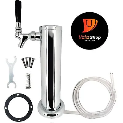 Single Tap Stainless Steel Beer Tower (OPEN BOX-NEVER USED) • $50