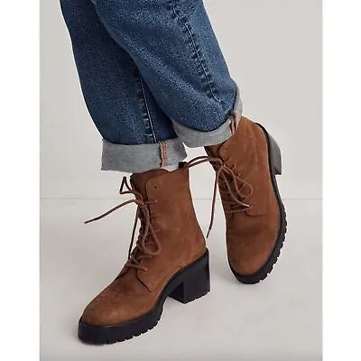 Madewell The Bradley Lace-Up Lugsole Boot Women's 8.5 • $88