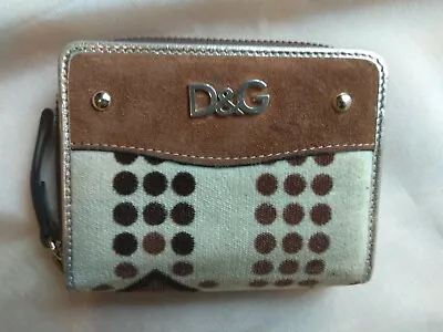 £36.90 • Buy D&G Women's Wallet / Credit Cards &  Coin Purse With Gold Leather Interior 