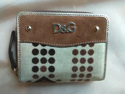 D&G Women's Wallet / Credit Cards &  Coin Purse With Gold Leather Interior  • £36.98