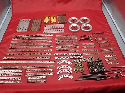 Vintage Gilbert Toys Erector Set 80 Pieces Plus Bolts Huge Lot • $24.99