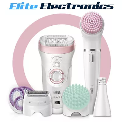 Braun Silk-épil 9-985 Epilator Deluxe 7-in-1 Hair Removal Beauty Set • $279