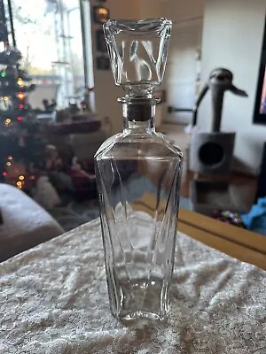 Vintage Glass Liquor Decanter With Stopper • $15