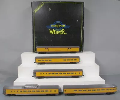 Weaver O Gauge Union Pacific 20  Aluminum 5-Car Passenger Set EX/Box • $322.38