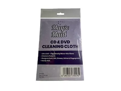 £2.99 • Buy Magic Maid CD & DVD Cleaning Cloth