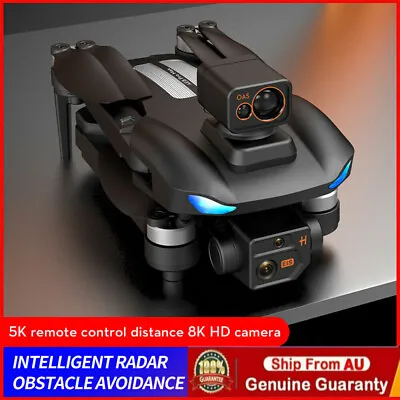 $187.43 • Buy Drone Pro 8K HD 2/3 Batteries Dual Camera 5G WiFi GPS FPV Foldable RC Quadcopter