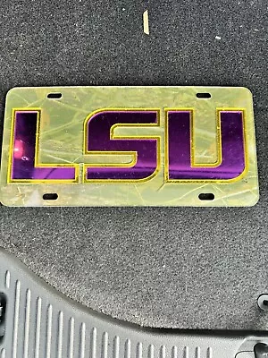 LSU Camo License Plate • $9.99