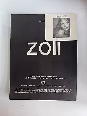 Zoli Modeling Agency Vintage October 1975 Promo Booklet • $125