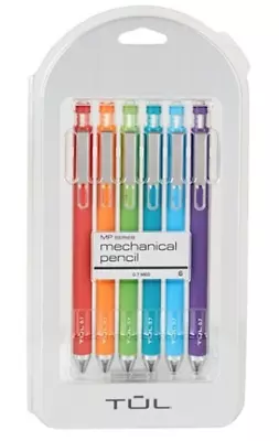 TUL Mechanical Pencils 0.7 Mm Assorted Barrel Colors Pack Of 6 Pencils • $16.99