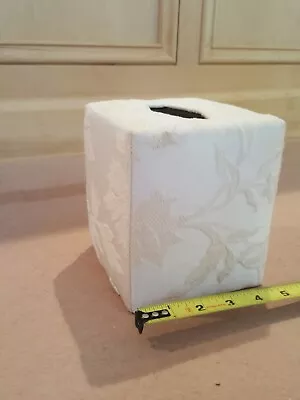 Veratex Sogno Ivory Cream Jacquard Napkin Kleenex Box Holder • $3