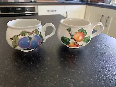 £15 • Buy 2 Vintage Portmeirion Pomona Cups Apricot And Plum