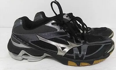 Mizuno Wave Bolt 6 Volleyball Shoes Women’s Size 10.5 Black And Silver • $20