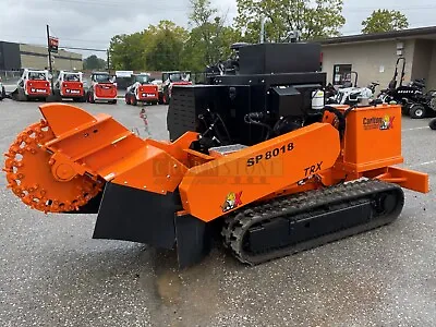 Carlton Sp8018trx Remote Operated Stump Grinder 116 Hp Kubota Diesel Demo • $108592