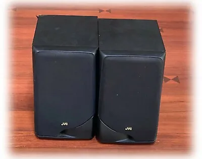 Pair JVC SP-MXS2BK Vintage Stereo Bookshelf Speaker System 6 Ohm 30 Watt  Used • $28