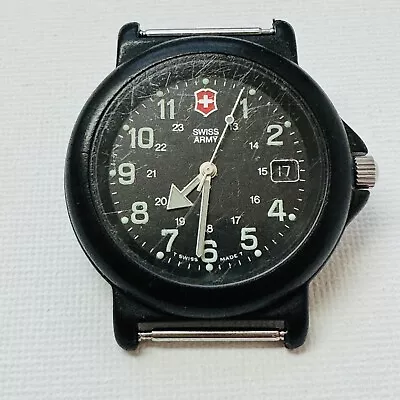 Victorinox Renegade 39mm Men's Date Watch Black Resin No Band Scratches 24228 #4 • $19.95