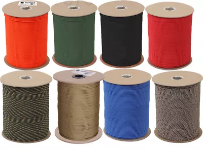 550LB Type III Nylon Parachute Cord Rope 1000 Feet Spool Military Braided Rope • $72.99