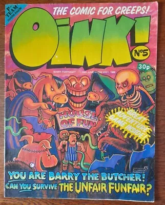 OINK ! Comic : Issue #5 🐷 June/July 1986 ➕️'The P-TEAM' Poster! VERY RARE! VGC! • £4.25