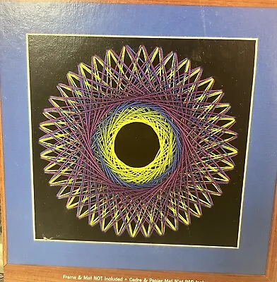 NEW SEALED Vintage Janlynn String Along Art Spinning Wheel 8.5” X 8.5” Retro • $19.50