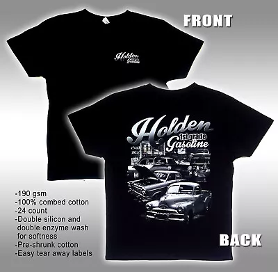 Men's T-shirt (190gsm) Holden Garage EK FB FC FJ Pocket & Back Print • $30
