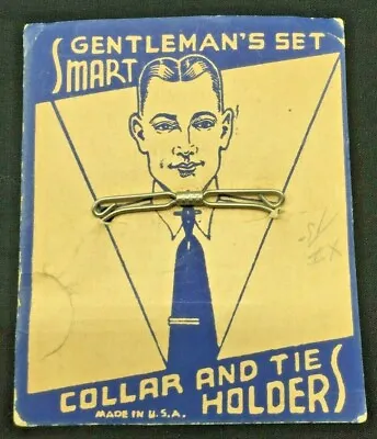 Vintage Collar Holder - Gentleman's Set - On Original Paper • $18.95
