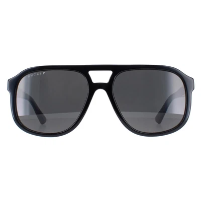 $480.70 • Buy Gucci Sunglasses GG1188S 001 Black Grey Polarized