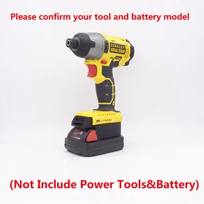 1Pcs Milwaukee M18 Tools Li-ion Battery Convert To STANLEY 18V Batteries Adapter • $21.96