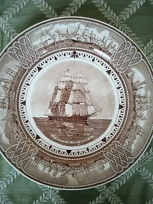 $99 • Buy Set Of Ten - Wedgwood The American Clipper Ship Plates 9 