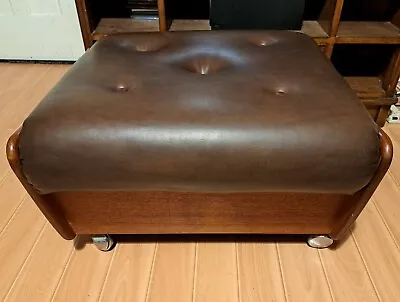 Vintage Retro Mid Century G PLAN 6930 Saddle Stool 1960s Danish Era Footstool • £200